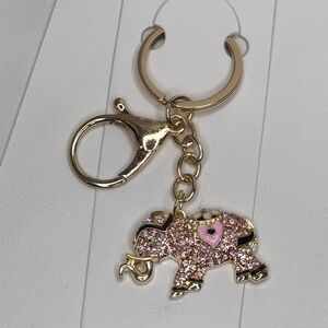 BAG CHARM Sparkling Fancy Elephant Keychain Collection